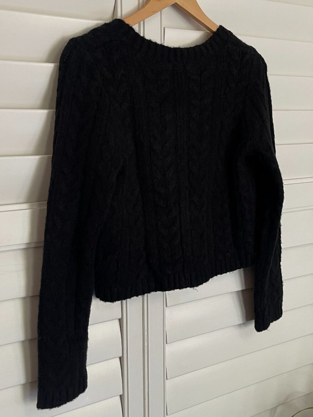 NWT For Love and Lemons Long Sleeve Billie Cardigan in Black Size M - Picture 7 of 10